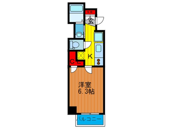 ロイヤルレジデンス北梅田の物件間取画像